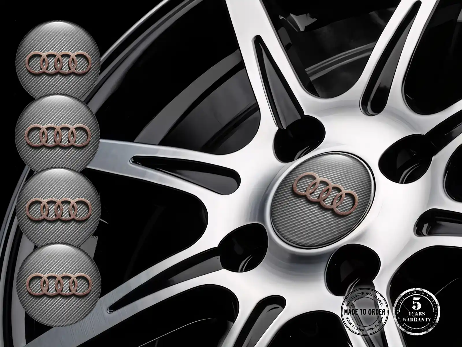 Audi Pegatinas Silicona Custom Horizonte Racing Marca
